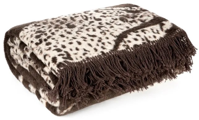 Deka AKRYL 1 hnedá / krémová