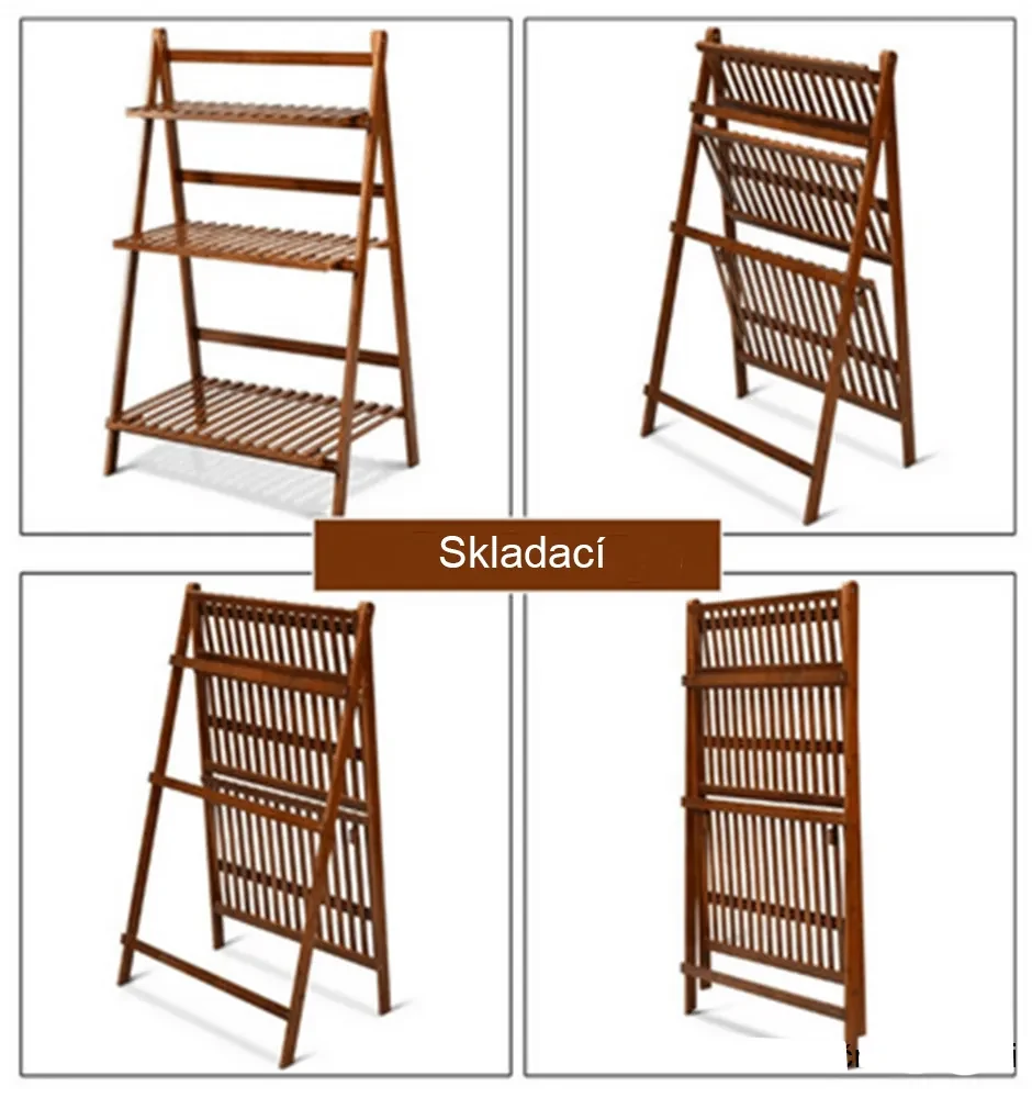 Skladací regál Nepel Typ 1 - biela