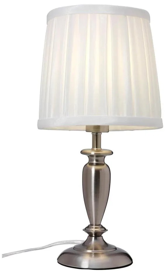 Cottex B1099BK - Stolová lampa INEB 1xE14/40W/230V strieborná