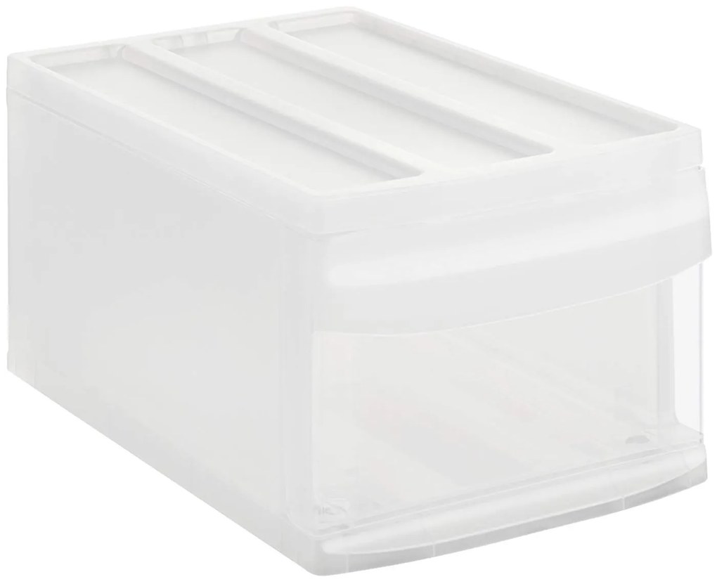 M - Zásuvka, úložný box výsuvný, transparentný Rotho SYSTEMIX (A4)