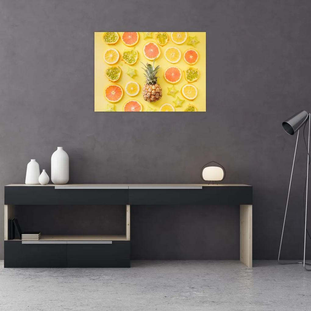 Sklenený obraz ovocie (70x50 cm)