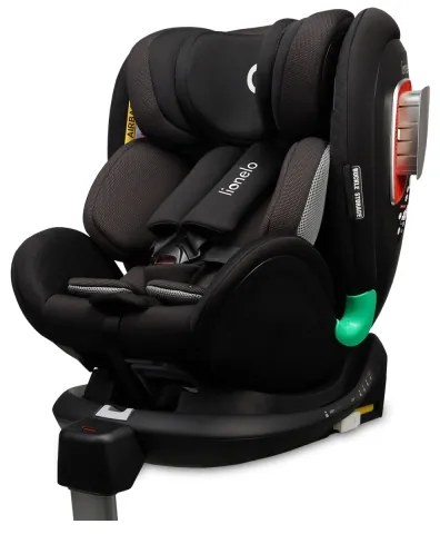 Lionelo - Autosedačka s otočnou základňou ANTOON PLUS i-Size 40-105 cm Čierny Onyx