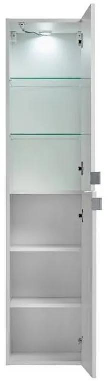 Kúpeľňová skrinka CMD LEONARDO WHITE 80-00-B-2D biela/biela