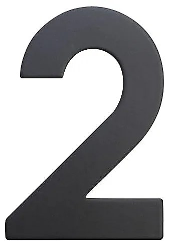 Nerezové číslo v plochom „2D“ prevedení RICHTER RN.75L (čierne), 7, RICHTER Čierna matná