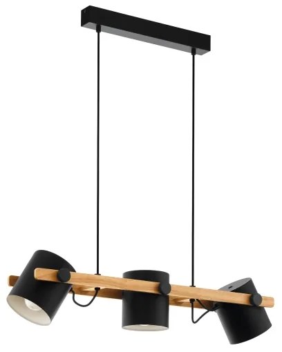 Eglo 43045 - Luster na lanku HORNWOOD 3xE27/60W/230V