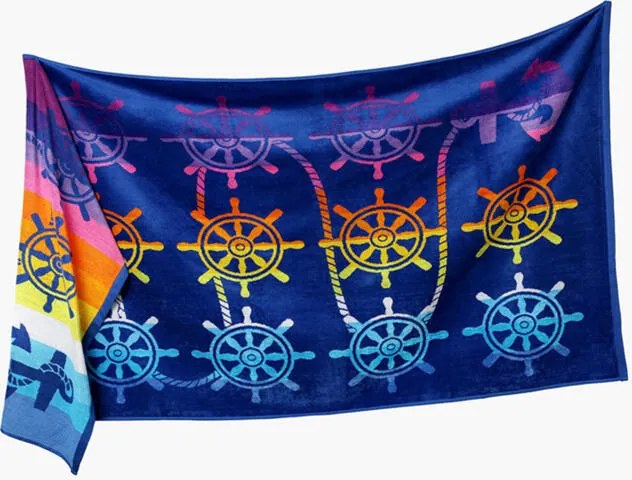 Bavlnená plážová osuška KORMIDLO 90 x 180 cm