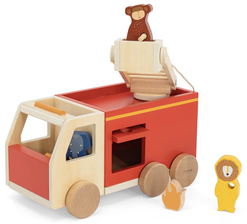 Trixie Drevené hasičské auto