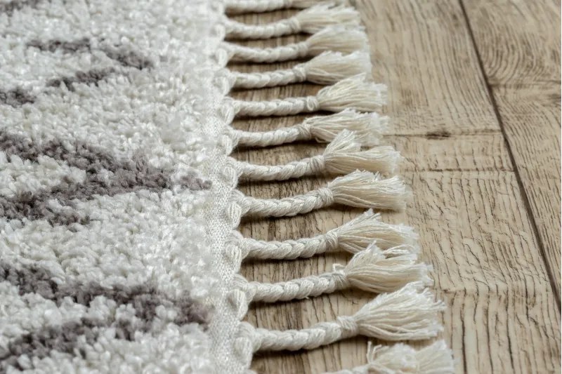 Dywany Łuszczów, Kusový koberec Berber Fez G0535 cream and brown, 80x150, béžová, obývacia izba