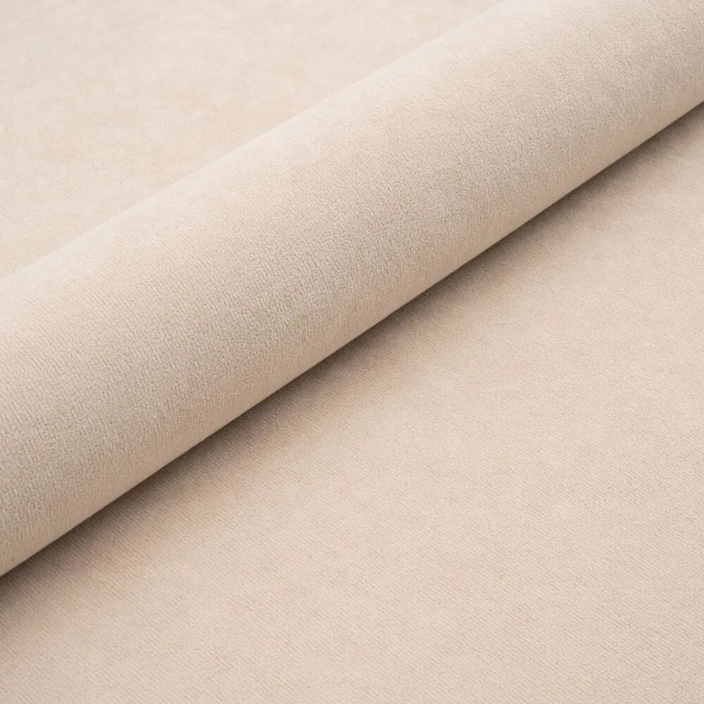 Béžová čalúnená dvojlôžková posteľ s úložným priestorom s roštom 160x200 cm Mija – Maison de Rêve