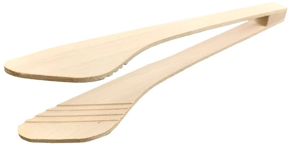 AMADEA Drevené kliešte široké, masívne drevo, 30 cm