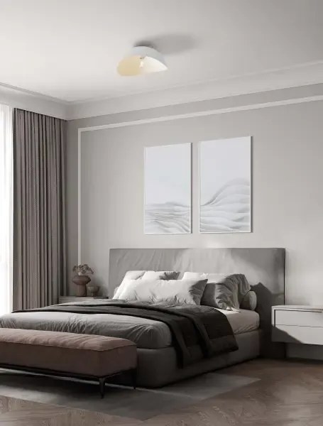 LED biele moderné stropné svietidlo Opsi 40