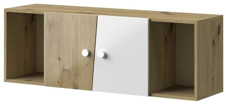 Polička Nero 13 120 – Biely Lesk