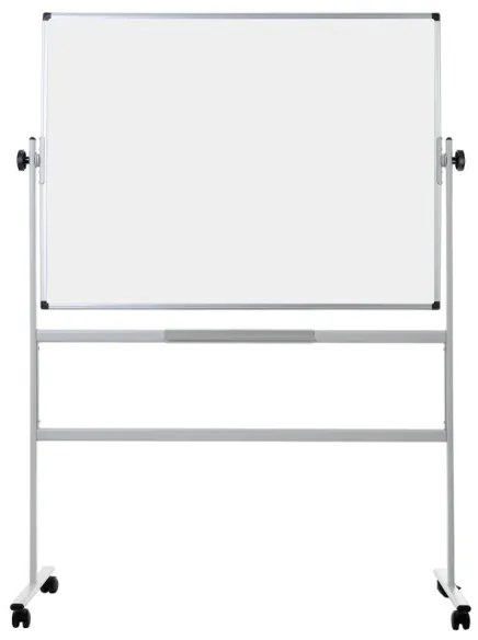 Bi-Office Mobilná otočná obojstranná biela popisovacia tabuľa, magnetická, 1200 x 900 mm