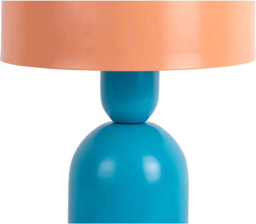 Modrá/oranžová stolová lampa (výška 24 cm) Double Funky – Leitmotiv