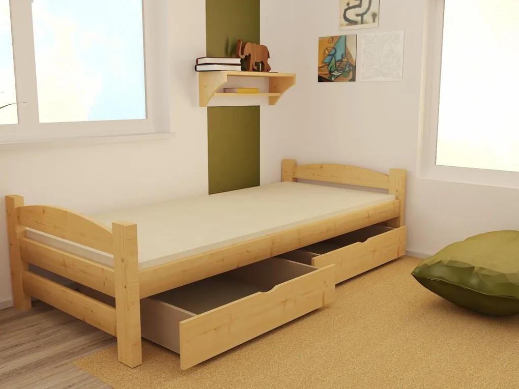 MAXMAX Detská posteľ z masívu 180x80cm bez šuplíku - DP009
