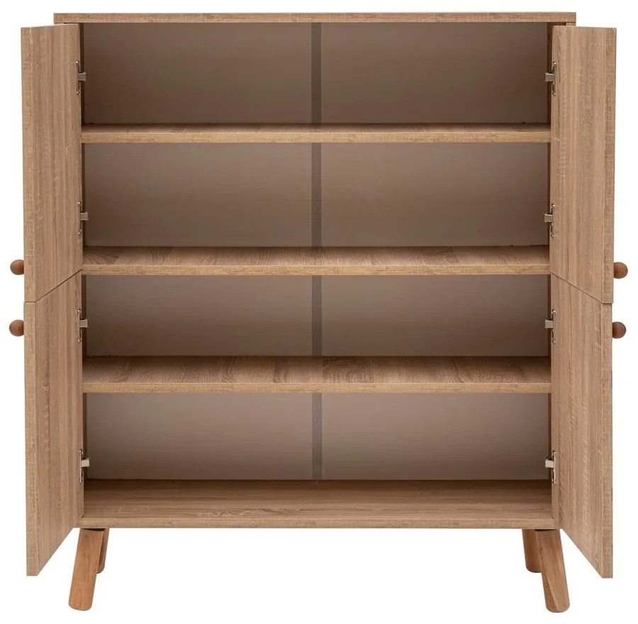 Skrinka v dekore duba v prírodnej farbe 95x111 cm Multilux – Kalune Design