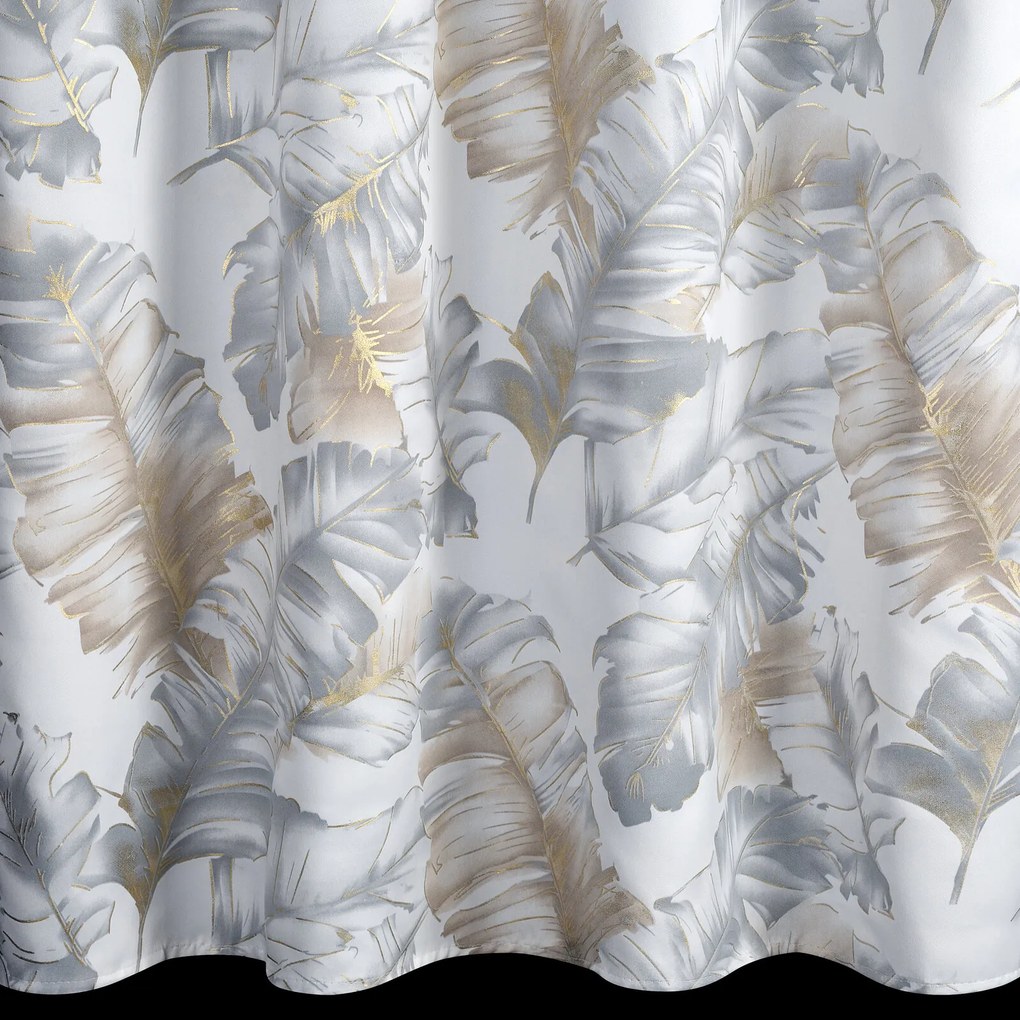 ZÁVES NA KRÚŽKOCH LAYLA3 140X250 CM LISTY