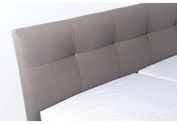 Čalúnená posteľ s úložným priestorom bez matraca MARIA 180x200 cm taupe