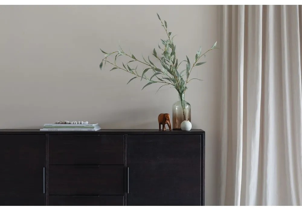 Hnedá nízka komoda z tíkového dreva 135x82 cm Webster – White Label