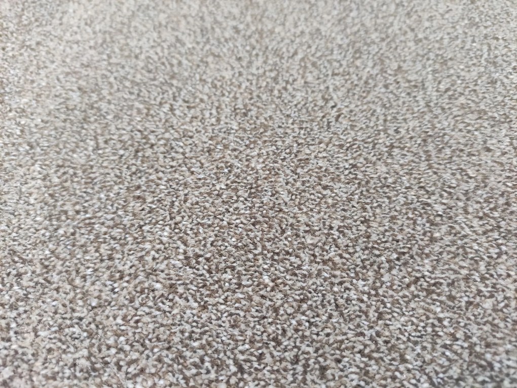 Metrážny koberec ZEN 0A3149: 135x245, bez obšitia, šíře, hnedá, filc, Mujkoberec Original
