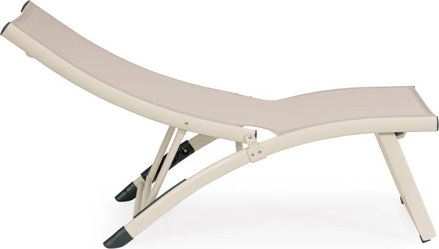 Béžové kovové záhradné ležadlo Taylor – Bizzotto