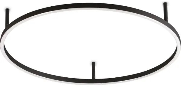 Ideal Lux - LED stropné svietidlo ORACLE SLIM LED/37W/230V 4000K pr. 70 cm čierne