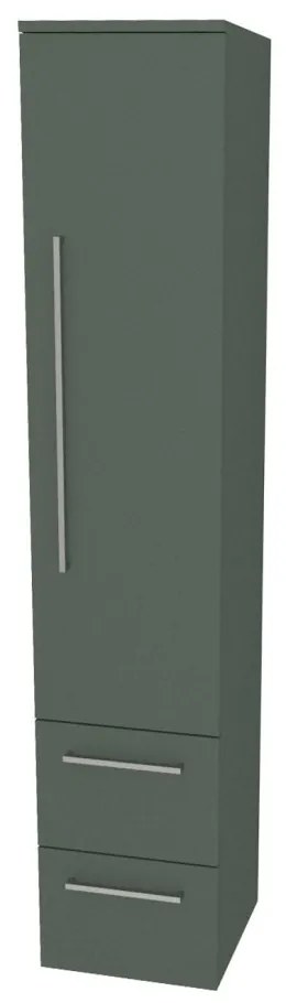 Mereo Bino, kúpeľňová skrinka vysoká 163 cm, pravá, Multidecor, Zelená Verde, MER-CN698ZEV1