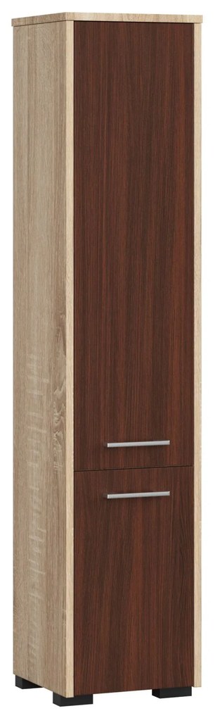 Kúpelňová skrinka Fulgor 2D 140 (dub sonoma + wenge). Akcia -19%. Vlastná spoľahlivá doprava až k Vám domov. 1117558