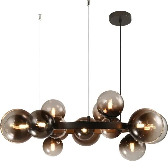 Brilagi - LED luster na lanku MILLA 15xG9/3W/230V hnedá/dymová hnedá
