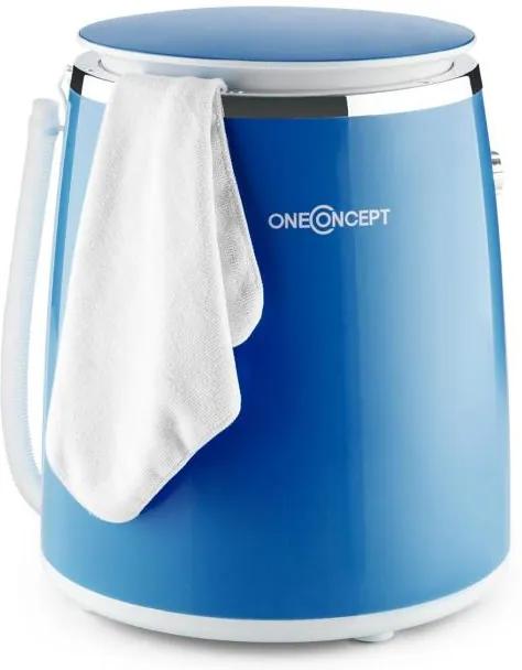 OneConcept Ecowash-Pico, modrá, mini práčka, funkcia žmýkania, 3,5 kg, 380 W