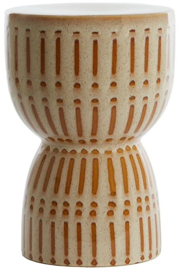 Keramický okrúhly odkladací stolík ø 28,5 cm Finca – Light &amp; Living