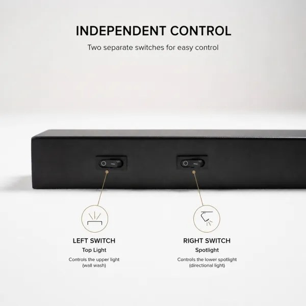 Brilagi - LED nástenné bodové svietidlo ARLIX LED/3W/230V + LED/7W čierne CRI 90