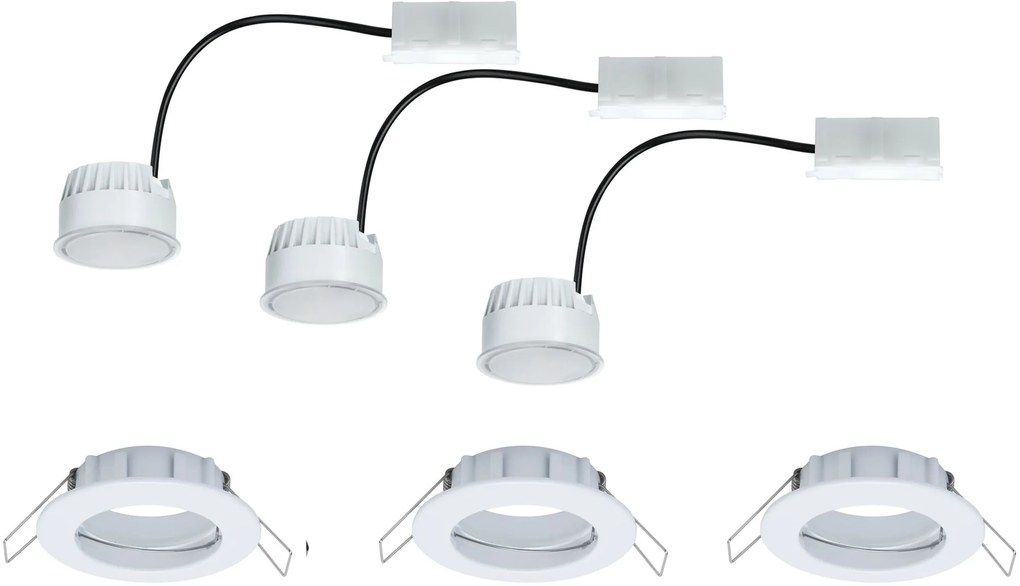 Paulmann LED zapustené svietidlo 3x6.8 W biela 93974