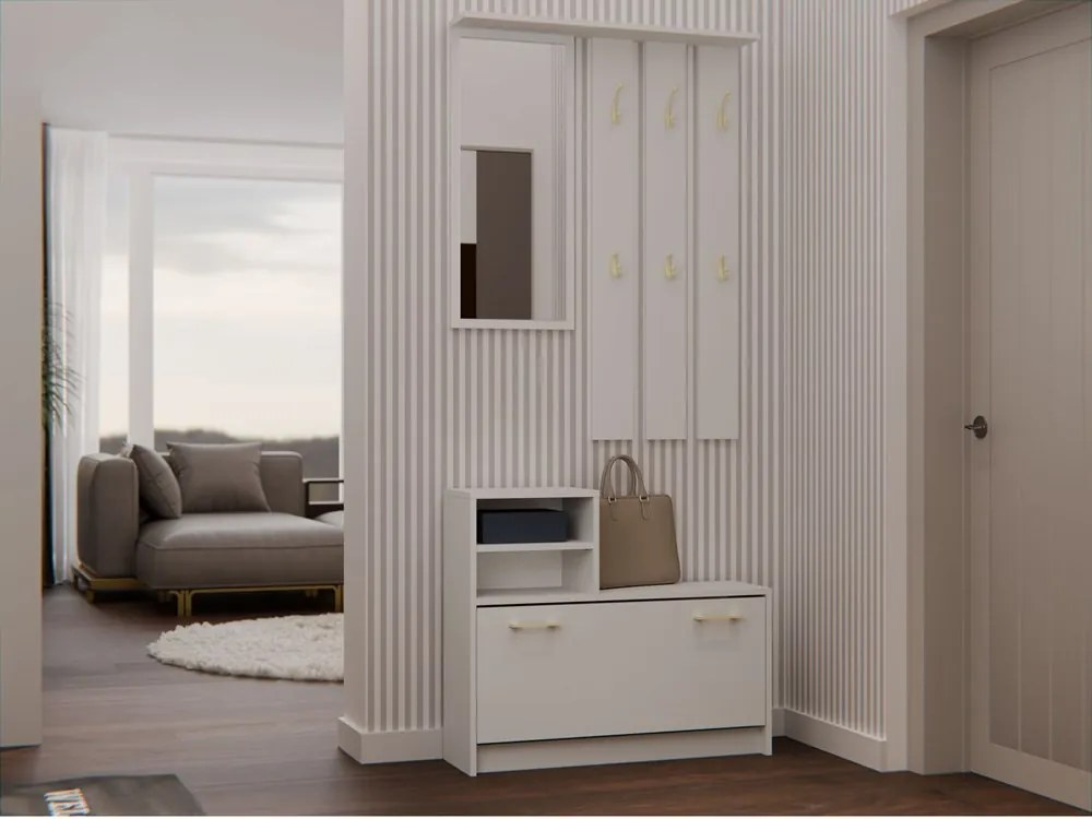 Predsieňová zostava Vayan 1 (kašmír) (so zrkadlom). Akcia -19%. Vlastná spoľahlivá doprava až k Vám domov. 1132529