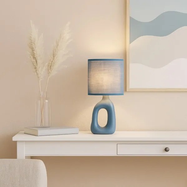 Rabalux 74072 - Stolná lampa SYLIRA 1xE14/40W/230V modrá