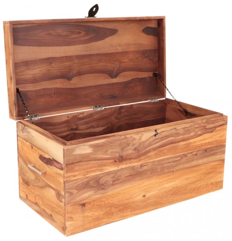 Truhlica Amba 90x45x45 z indického masívu palisander Natural