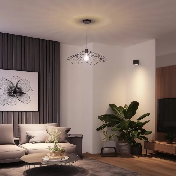 Univerzálne tienidlo CURITIBA pr. 60 cm čierne