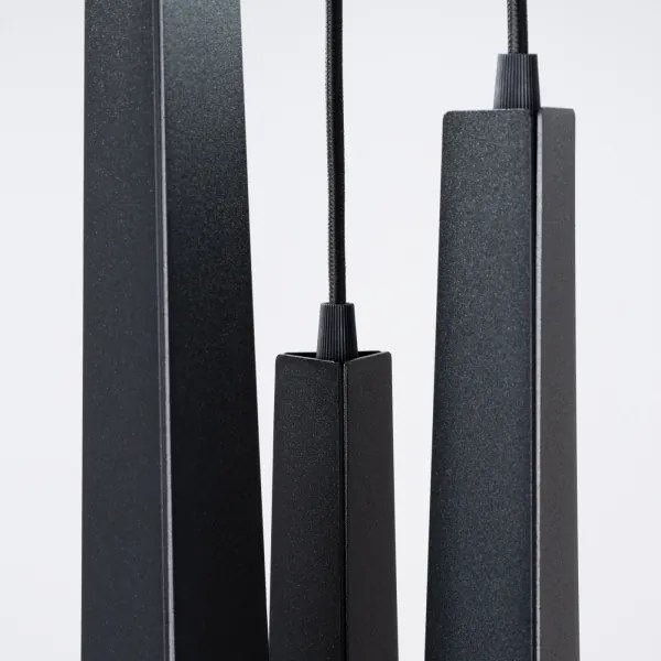 Sollux SL.1401 - Luster na lanku PRYSM 3xG9/8W/230V čierna