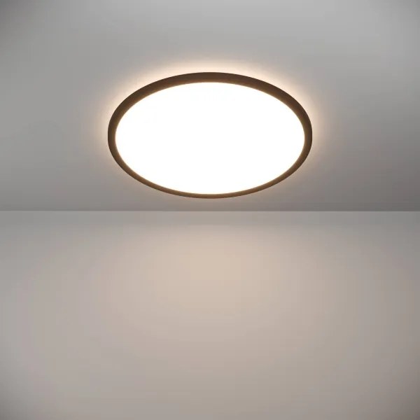 Eglo 901455-LED St. kúpeľ. svietidlo ROVITO-R 16,8W/230V pr.50cm IP44 čierna + DO