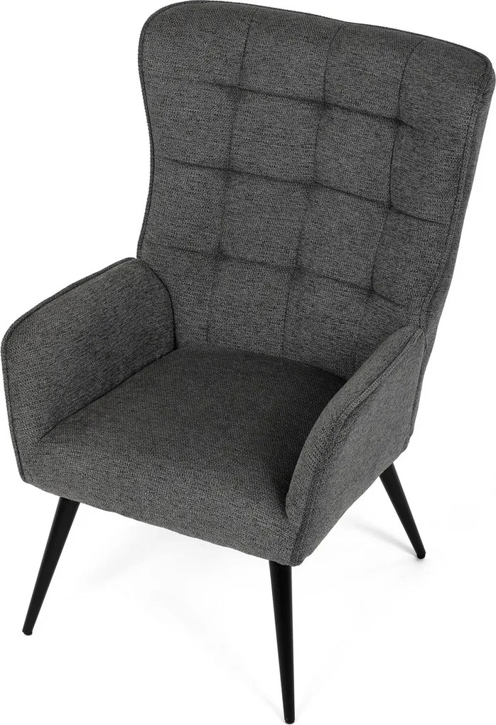 Relaxačné kreslo 315 GREY2, tmavosivá