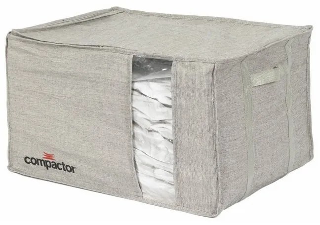 Úložný box s puzdrom Compactor Oxford XL, 150 l, sivá