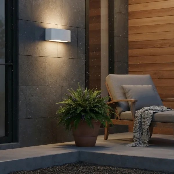 Ideal Lux - Vonkajšie nástenné svietidlo ANDROMEDA 1xE27/60W/230V IP55 šedá