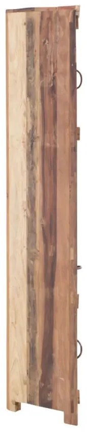 furniture-nabytek.cz - Masívny rohový vysoký šatník Sumana z recyklovaného dreva, lakovaný, hnedý – 65×30×185 cm