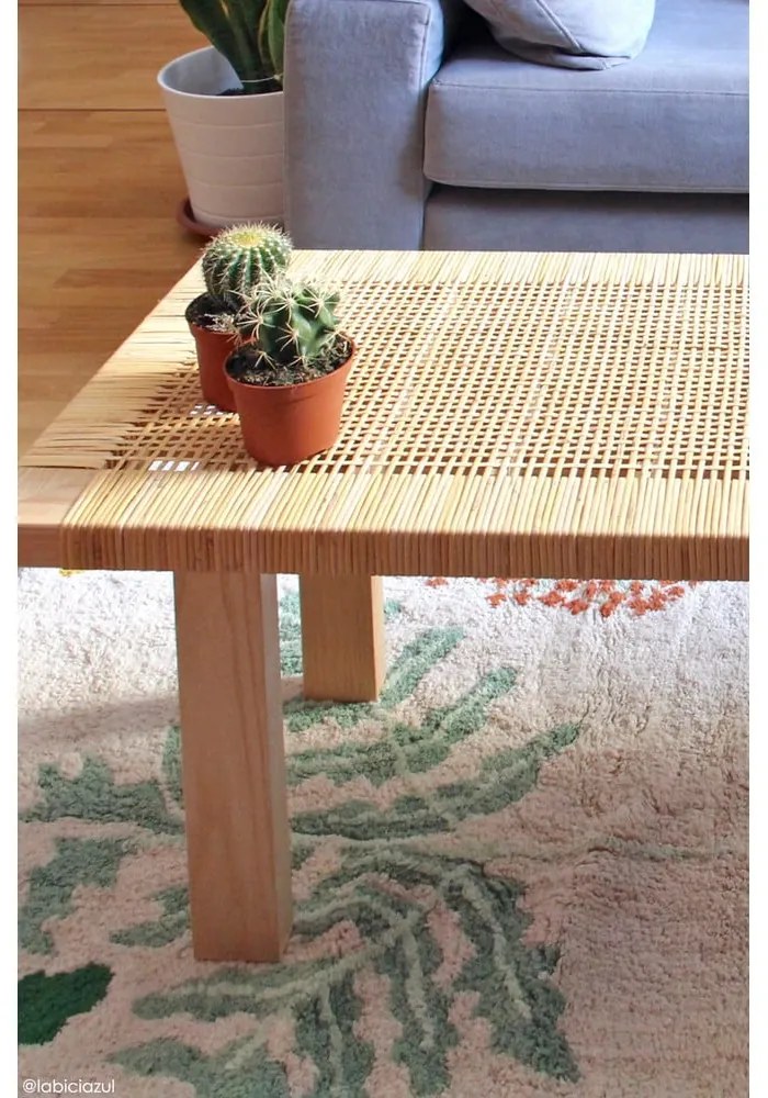 Prateľný ručne tkaný bavlnený detský koberec 140x200 cm Botanic Plants – Lorena Canals