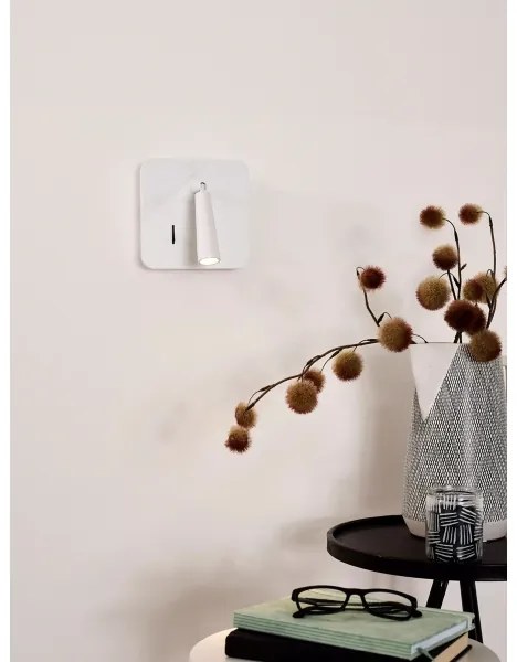 Lucide 77282/03/31 - LED Nástenné bodové svietidlo OREGON LED/4W/230V USB biela