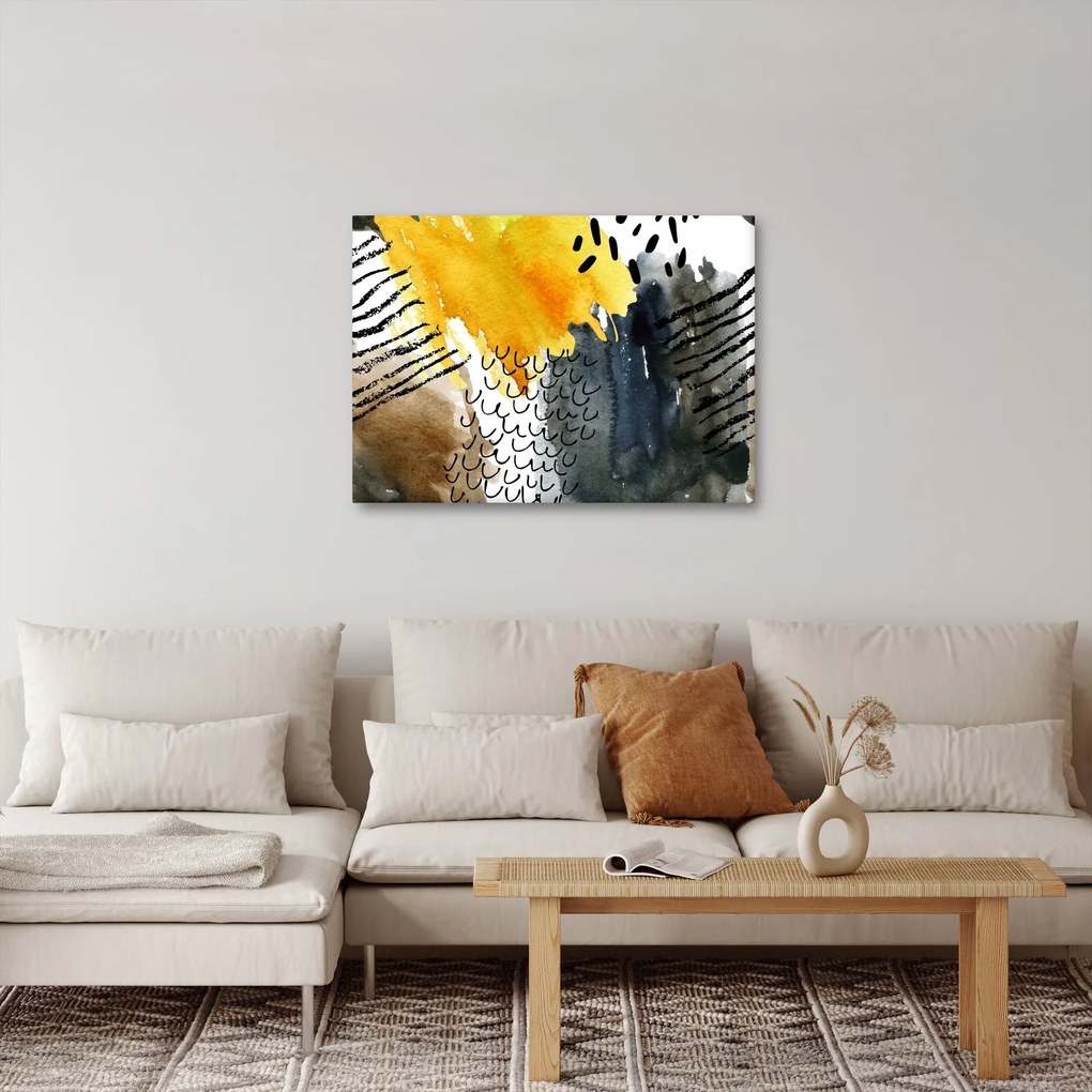 Obraz - Abstraktný akvarel (70x50 cm)