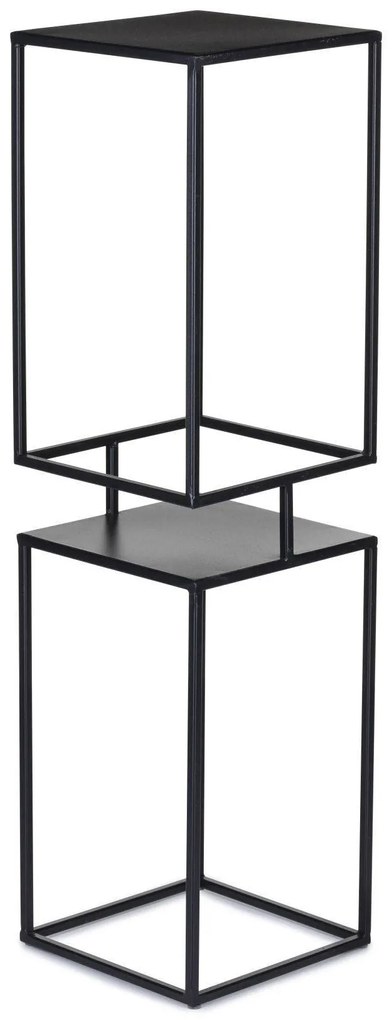 STOJAN NA KVETINÁČ BOX 87X24X24 CM ČIERNA