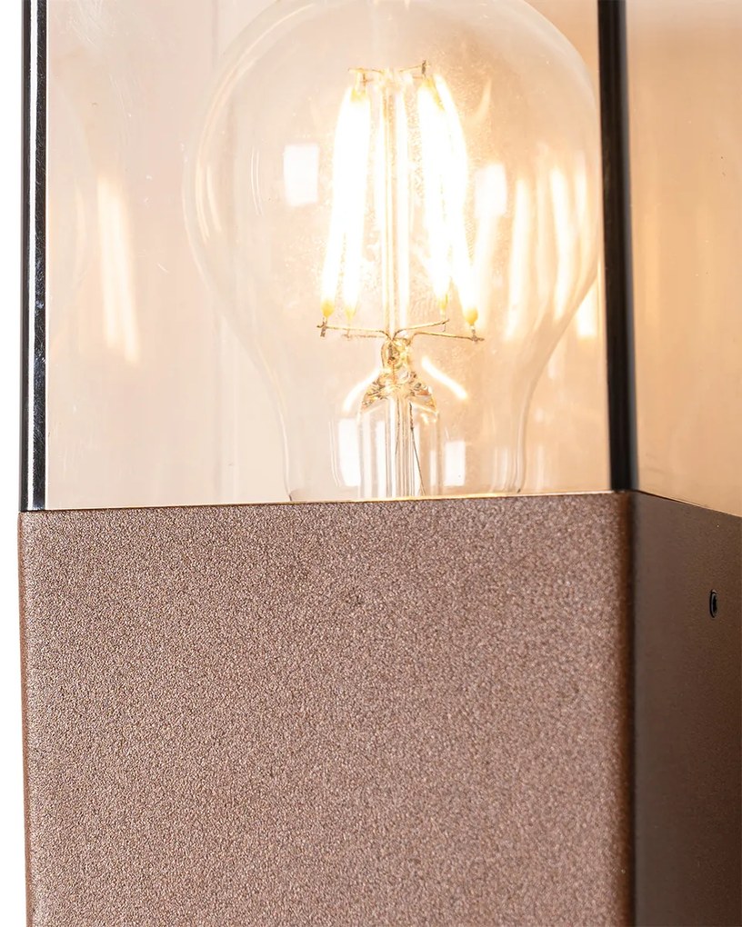 Priemyselná vonkajšia nástenná lampa hrdzavohnedá IP44 - Denmark