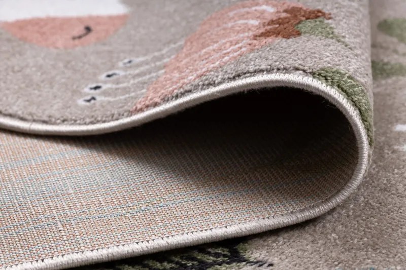 AKCIA: 240x330 cm Detský kusový koberec Fun Unicorn with rainbow beige, béžová, detská izba, Dywany Łuszczów