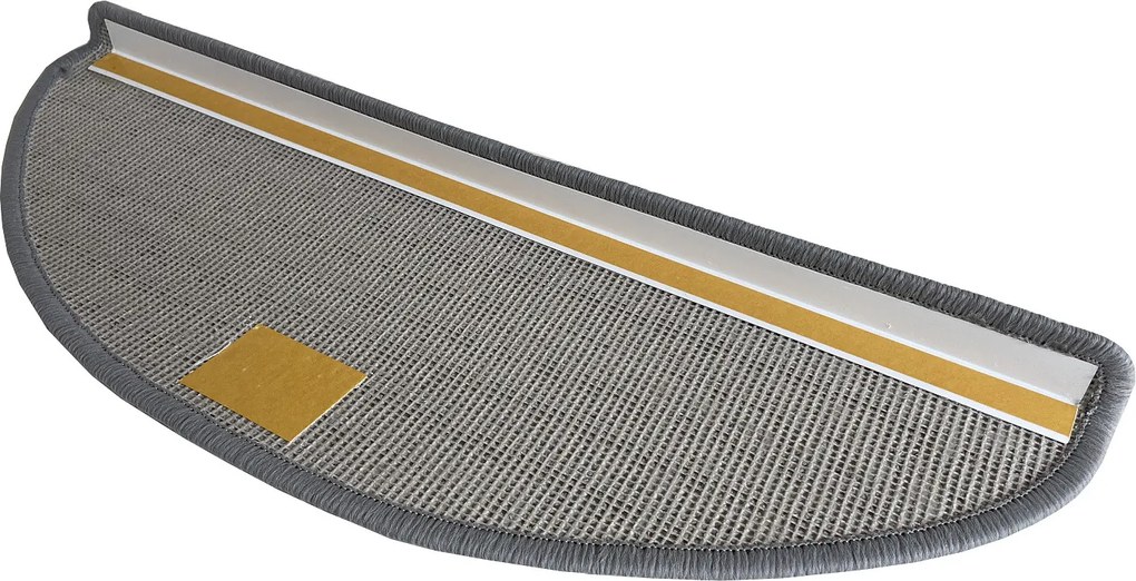 Nášľapy na schody Udinese šedý polkruh - 24x65 polkruh (rozmer vrátane ohybu) Vopi